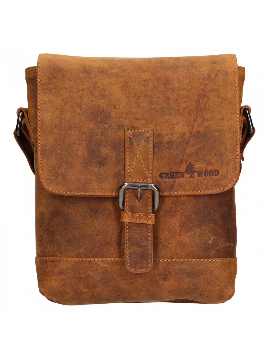 Pánská kožená taška přes rameno Greenwood Fion – světle hnědá